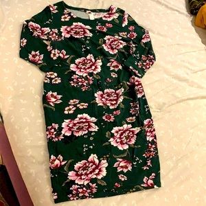 Floral maternity dress